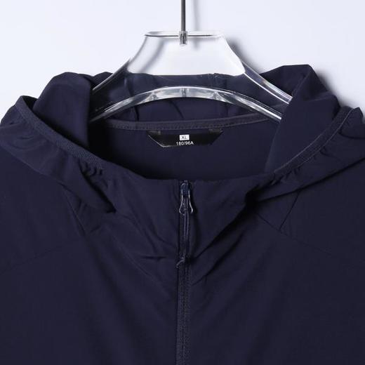 SDSA男装2026新款高贵轻奢简约纯色拉链立领连帽夹克弹力风壳衣 商品图1