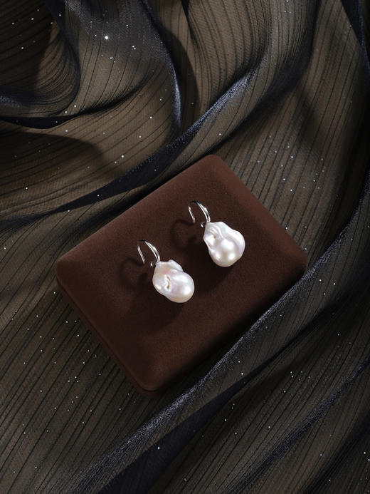 子佩集【云隙微光】银S925珍珠惜王妃耳环【W5650】巴洛克2602 商品图2