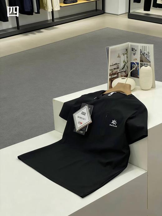 F031226新品户外速干舒适耐磨纯色时尚舒适简约大方短袖T恤 商品图4