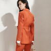 剩S/M 芳外春季新款时尚气质OL长袖西装外套女系带收腰纯色西服0290 商品缩略图4