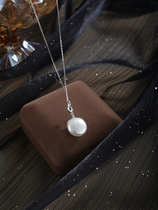 子佩集【光影迷踪】银S925珍珠惜王妃套链项链【W5320-1】双色巴洛克2602 商品图4