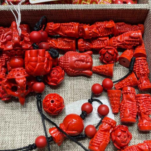 50元/颗朱砂散珠 商品图5