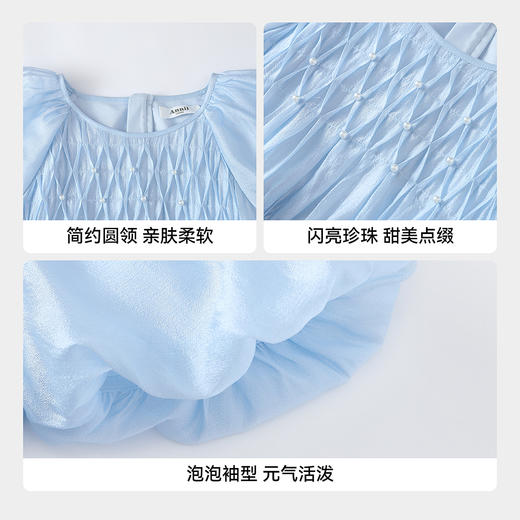 【实体店同款】女童短袖连衣裙夏季新款安奈儿童装AG623136 商品图4