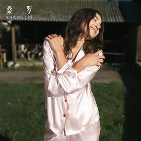 桑罗23姆米重磅睡衣套装女桑蚕丝舒眠家居服可外穿