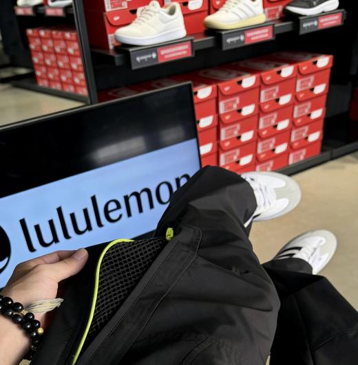 F031230拉链网格元素宽松直筒通风透气柔软舒适亲肤长裤 商品图7