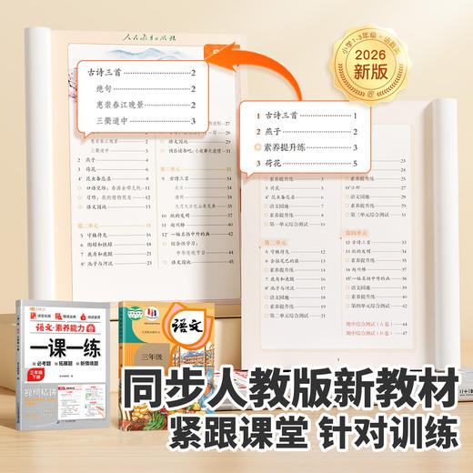 2026春斗半匠语文素养能力培优一课一练一二三年级下册同步练习册人教版拓展必考题情境阅读真题训练 商品图3