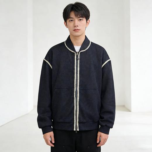 【颜值与质感双在线 华夫格肌理】春秋情侣款松弛感棒球服（ELXM99-WY715） 商品图10