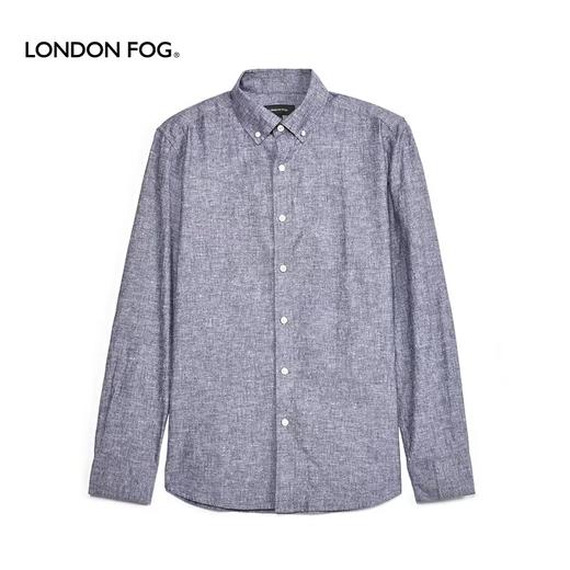【直发】LONDONFOG/伦敦雾合身版棉麻净色长袖衬衣男士﹣LS20WH005M 商品图0