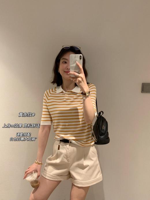 自带凉感的ici*e polo毛衫短袖 商品图7