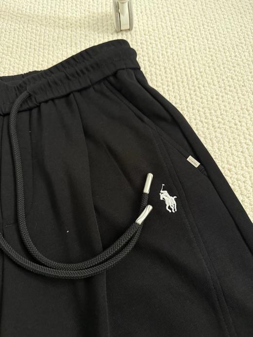F031234春款纯棉廓形宽松修饰腿型刺绣小马弯刀休闲卫裤 商品图12