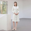 IWY/春季新款米白色西装连衣裙女气质时尚珠宝设计师正装裙Q1306 商品缩略图1