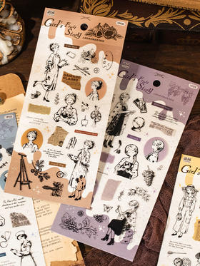 语闲女孩的果实物语系列贴纸