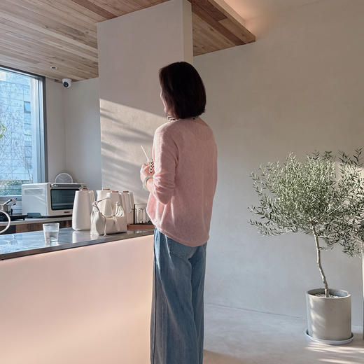 火桐hooton 亚麻牛仔直筒阔腿牛仔裤 商品图1