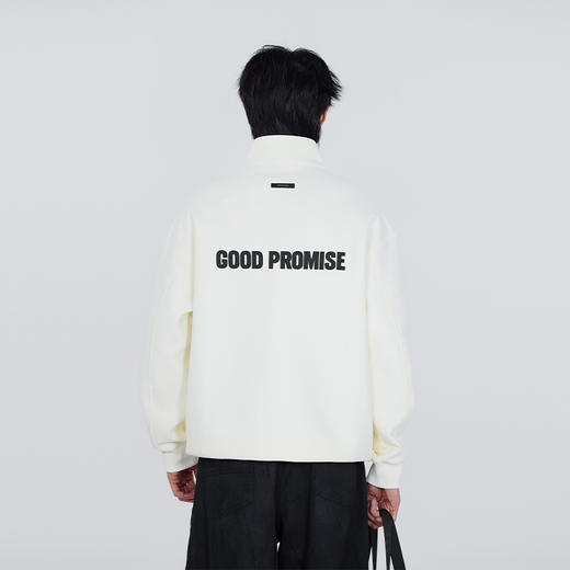 【新品上新】HX 春季中领半开胸卫衣S106611024102 商品图3