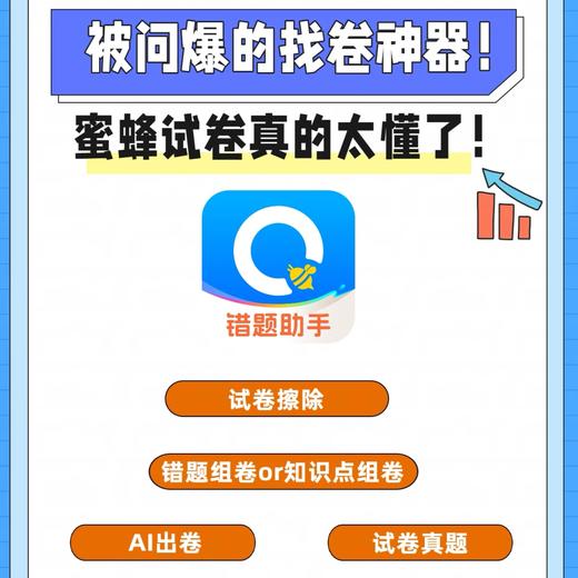 【蜜蜂试卷3日体验卡】📝告别手抄错题到崩溃 🤝不用再求人拼团找试卷 🐝高效学习后援团已就位 商品图0