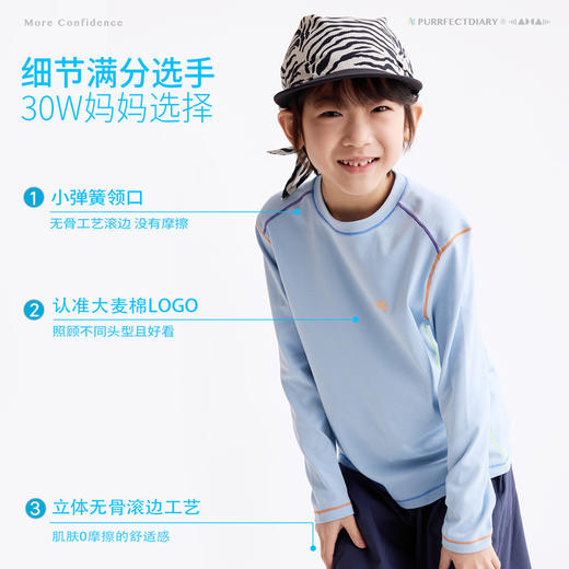 儿童撞色线百搭T恤 商品图4