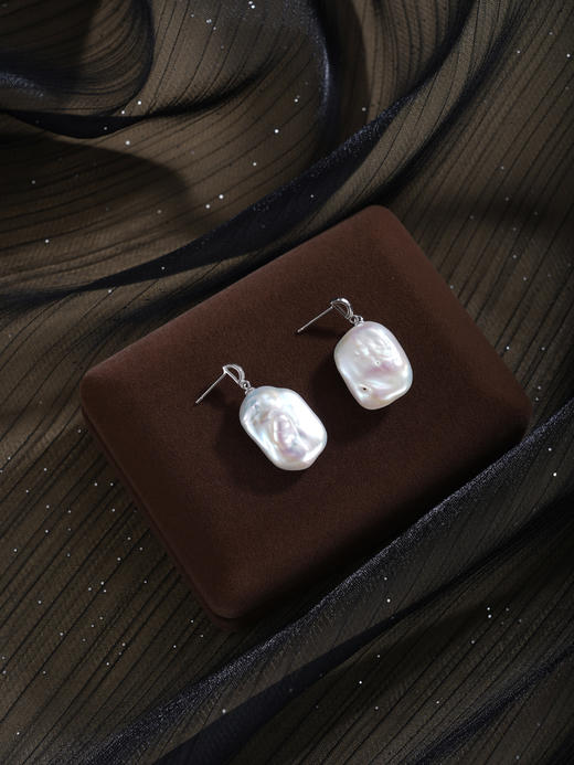 子佩集【风蚀诗篇】银S925珍珠惜王妃耳钉【W7487】双色巴洛克2602 商品图7