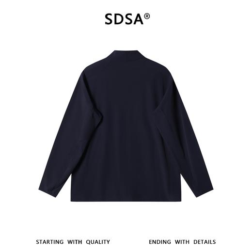 SDSA男装2026新款高贵轻奢时尚简约胸袋拉链口袋立领弹力夹克百搭 商品图4