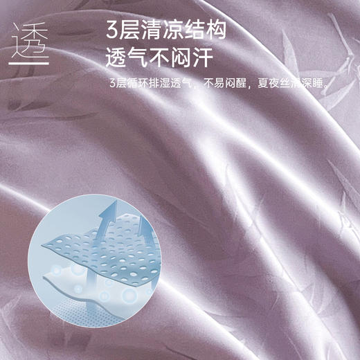 天丝提花抗菌夏被(紫色) 商品图2