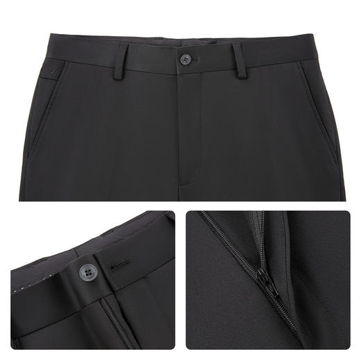 【犀牛褶/凉感】柒牌男装2026春季新款挺括有型微弹商务混纺西裤 130H72090 商品图3