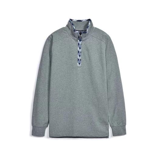 【直发】伦敦雾立领全棉商务长袖T恤LW20KT110M 商品图0