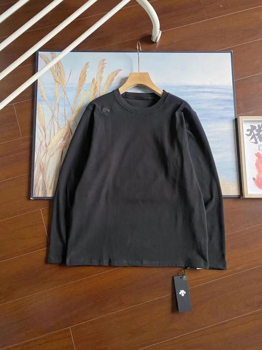 F031250新品多色户外休闲速干运动德绒微拉绒圆领男女同款长袖T恤 商品图8