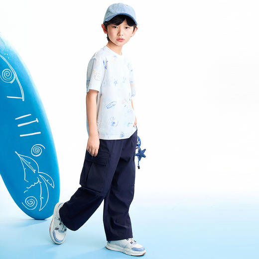 【实体店同款】男童圆领短袖针织衫夏季新款安奈儿童装AB621124 商品图3