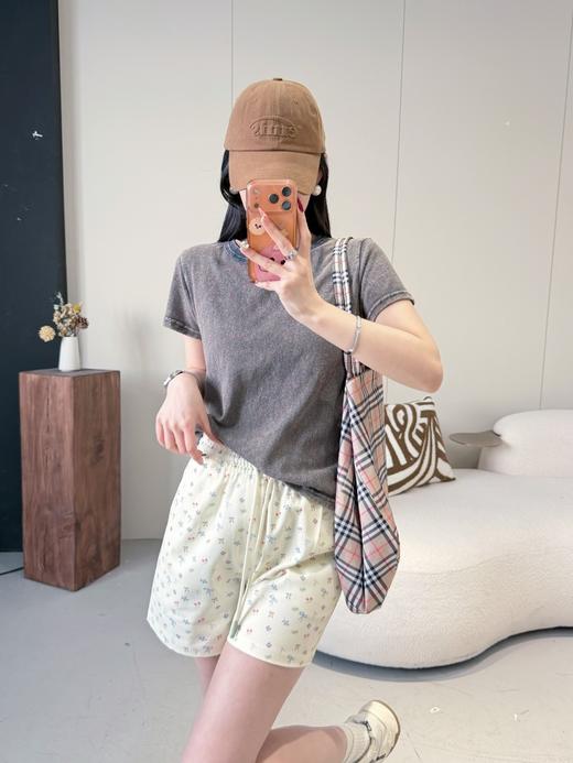 春日限定・奶油碎花蝴蝶结刺绣 Kitty 短裤 商品图6