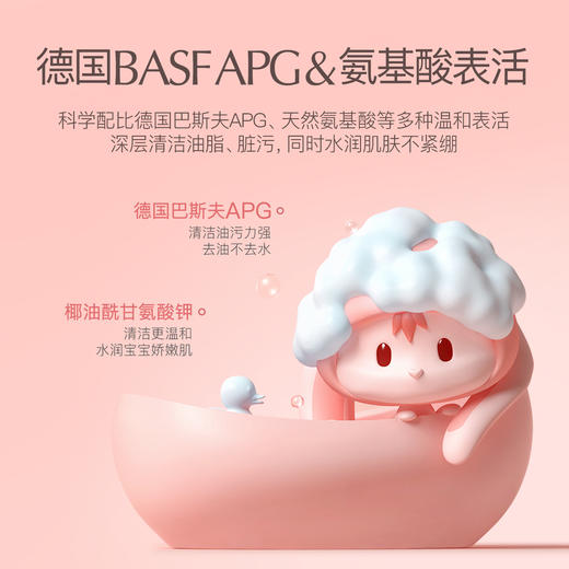 贝德美bodorme蓝墩墩沐浴慕斯350ML 氨基酸沐浴露 商品图1