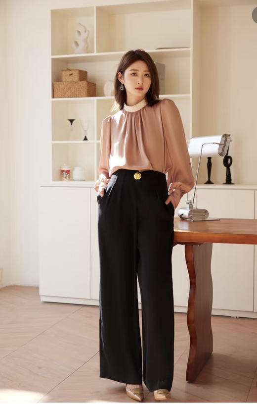 新款重磅真丝衬衫 商品图0