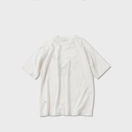 ROMI STUDIO"简约基础"汉麻混纺印花百搭圆领短袖T恤 RWCRSU5854 商品图2