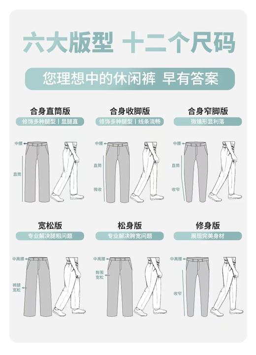 【直发】圣大保罗合身收脚棉莫代尔微弹休闲裤,亲肤柔滑,弹性舒适-PW24WP111M 商品图3