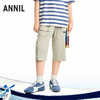 【实体店同款】男童全腰梭织七分裤夏季新款安奈儿童装AB626149 商品缩略图2