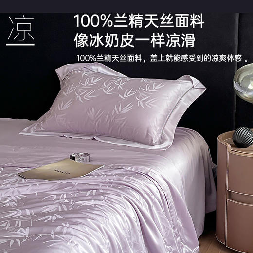 天丝提花抗菌夏被(紫色) 商品图1