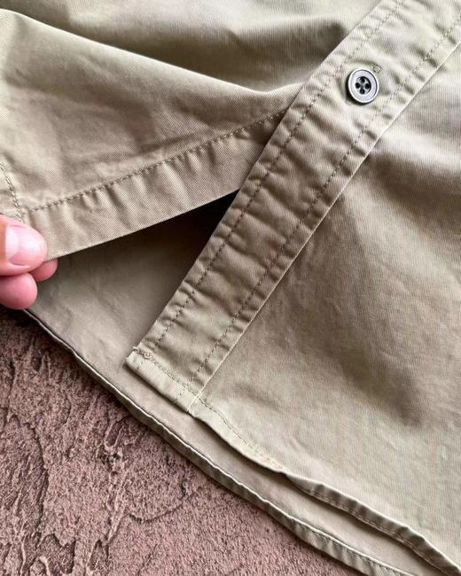 F031252时尚松弛慵懒老钱风刺绣情侣休闲商务牛仔尼龙衬衫外套 商品图12