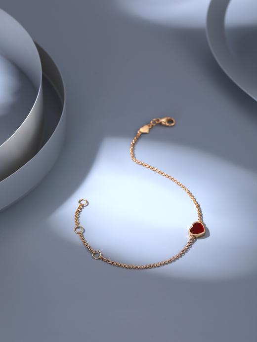 肖邦 Happy Heart系列爱心红玉髓mini手链（XTY） 商品图7