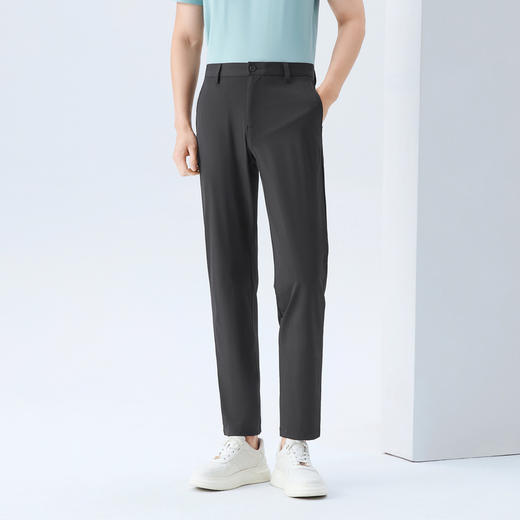 【7A抗菌/高弹针织】柒牌休闲针织长裤2026夏季柔软亲肤新款裤子 130H71490 商品图1