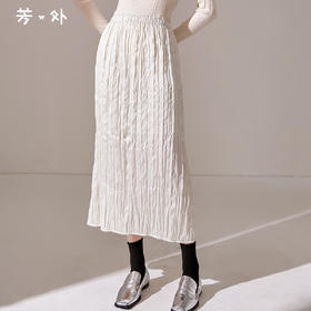 芳外新款针织半身裙中长款高腰这种鱼尾裙女8T23CI1069