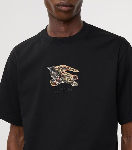 26 B.B 斩马 格纹贴布刺绣 圆领短袖T恤 TX595 商品图1