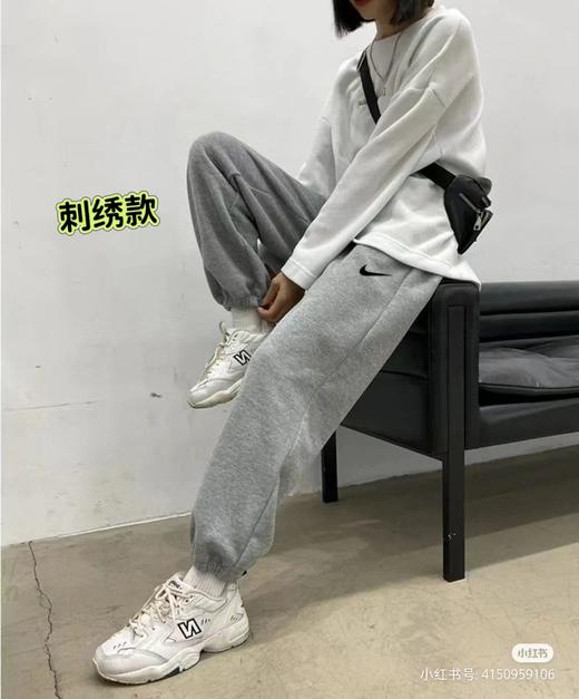 F031239新款休闲运动刺绣logo柔软有格调舒爽透气束脚长裤 商品图4