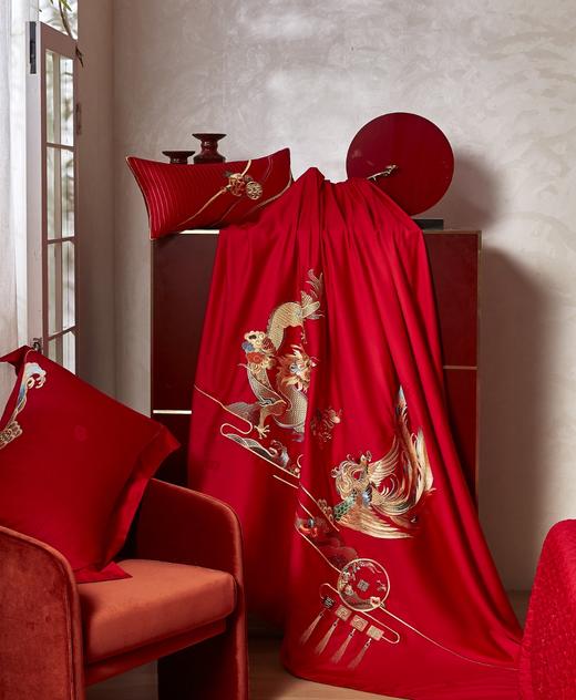 2026新款 婚庆纯棉刺绣四件套-吾家有喜 商品图9