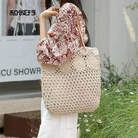 和诚行2026春季新款蜜蜡线拼接牛皮洋气浅色纯色大气单肩包4420195