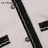 拉夏贝尔/La Chapelle挺括有型~复古圆领撞色边饰气质短款上衣外套女春季 商品缩略图2