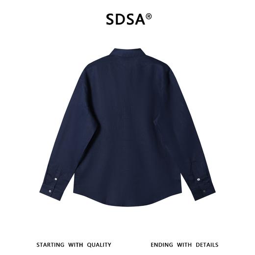 SDSA男装2026新款高贵轻奢新中式刺绣花卉设计长袖衬衫百搭衬衣 商品图4