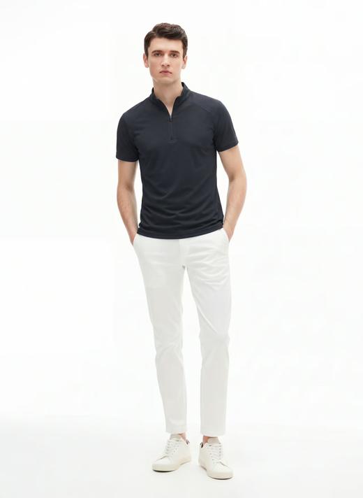 【直发】LONDONFOG-伦敦雾半拉链立领短袖T恤-DLSKTM26A504 商品图2