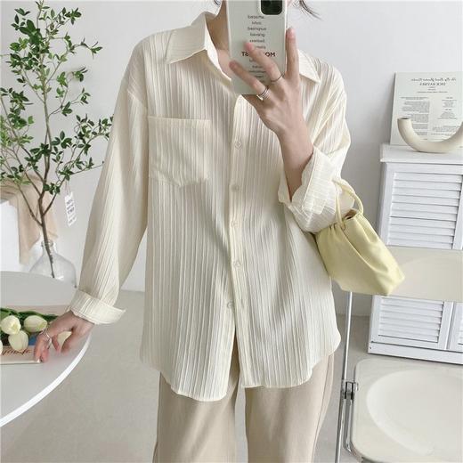 法式防晒衬衫 上衣女夏季薄款设计感 新款宽松春秋开衫衬衣外套 商品图6