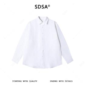 SDSA男装2026新款高贵轻奢极简风百搭时尚长袖衬衫百搭宽松衬衣