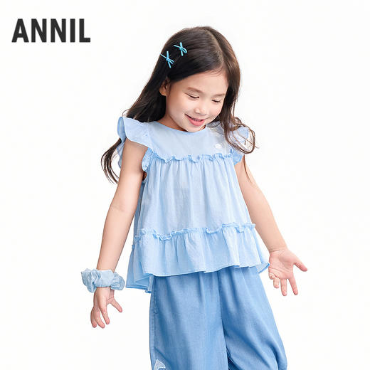 【实体店同款】女童圆领短袖上衣夏季新款安奈儿童装XG621195 商品图1
