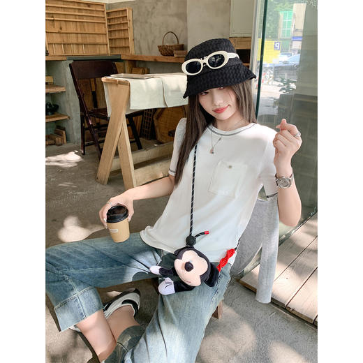 <曾小咸推荐>3.15现货秒杀 ！微信超特价！撞色边短袖 日常119.99 立减60 秒杀59.99！！ 商品图4