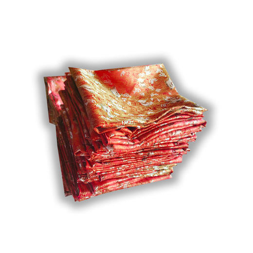 骨灰盒坛高档包布盖布男用女款仙鹤寿盒包铺盖刺绣金银被套铺金 商品图3